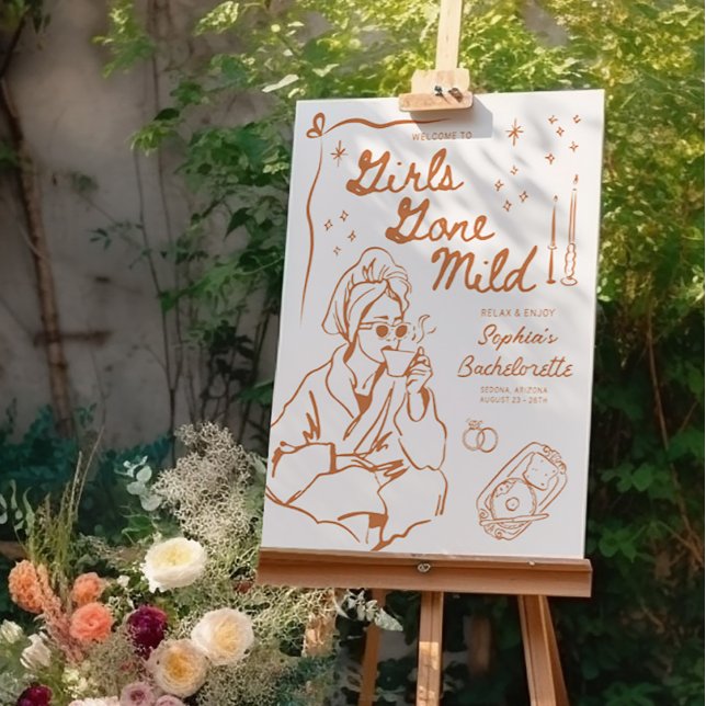 Girls Gone Mild Bachelorette Party Decor Foam Board (Creator Uploaded)