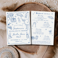 Girls Gone Mild Bachelorette Party Itinerary Blue