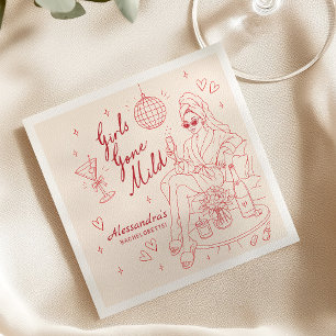 Girls Gone Mild Bachelorette Party Napkins