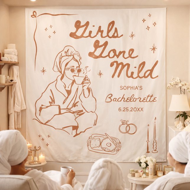 Girls Gone Mild Bachelorette Party Tapestry Banner (Creator Uploaded)