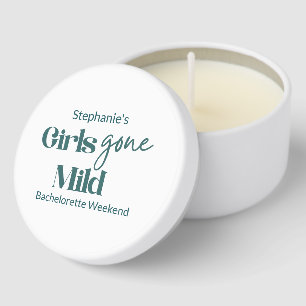 Girls Gone Mild Classic Bachelorette Beach Weekend Mini Candle Favors
