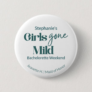 Girls Gone Mild Custom Bachelorette Beach Weekend Button