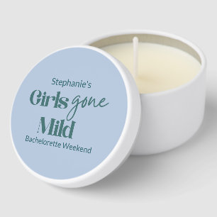 Girls Gone Mild Elegant Bachelorette Beach Weekend Mini Candle Favors