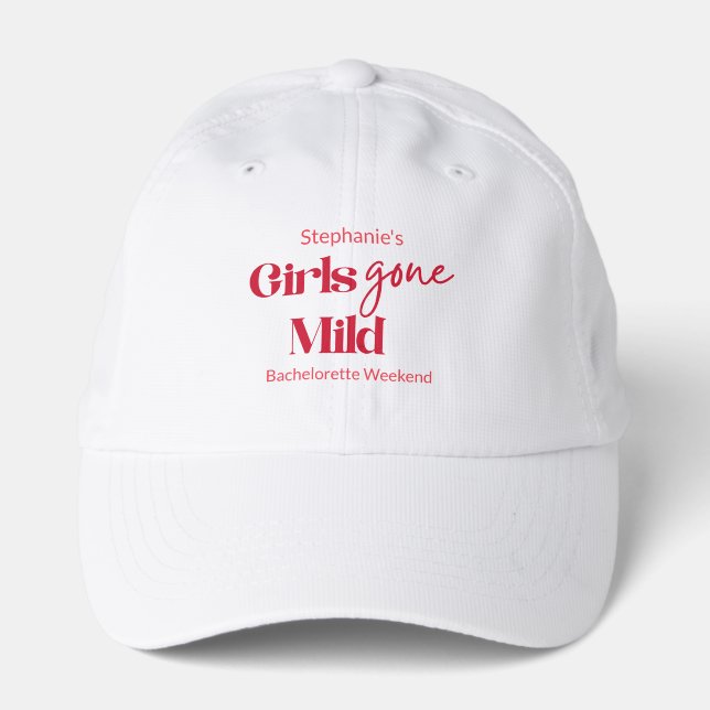 Girls Gone Mild Elegant Bachelorette Beach Weekend Performance Cap (Front)