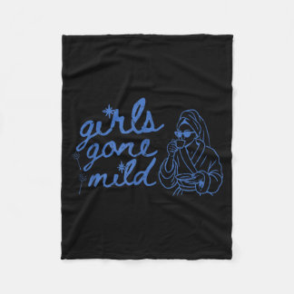 Girls Gone Mild Funny Bachelorette Spa Bach Fleece Blanket