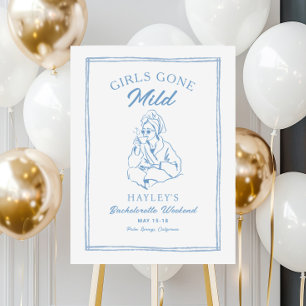 Girls Gone Mild Girls Spa Bachelorette Weekend  Foam Board