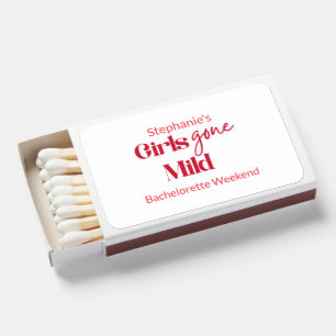 Girls Gone Mild Minimalist Bachelorette Weekend Matchboxes