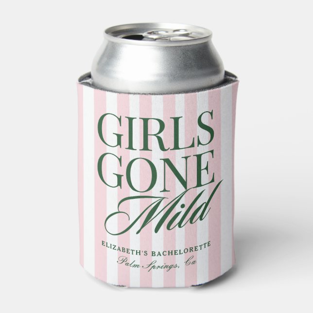 Girls Gone Mild Pajama Spa Bachelorette Weekend Can Cooler (Can Front)