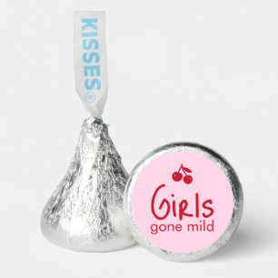 Girls Gone Mild Pink and Cherry Red Bachelorette Hershey®'s Kisses®