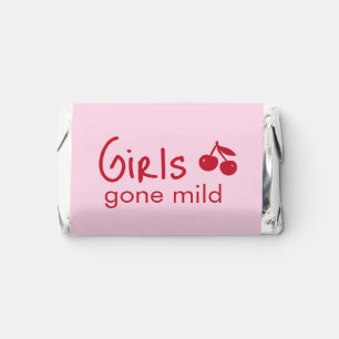 Girls Gone Mild Pink and Cherry Red Bachelorette Hershey's Miniatures
