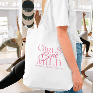 Girls Gone Mild Pink Bachelorette Tote Bag