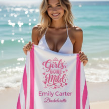 Girls Gone Mild Pink Striped Bachelorette