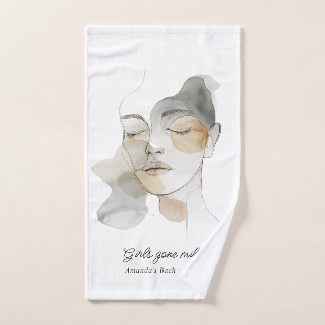 Girls Gone Mild Spa Bachelorette Hand Towel (Hand Towel)