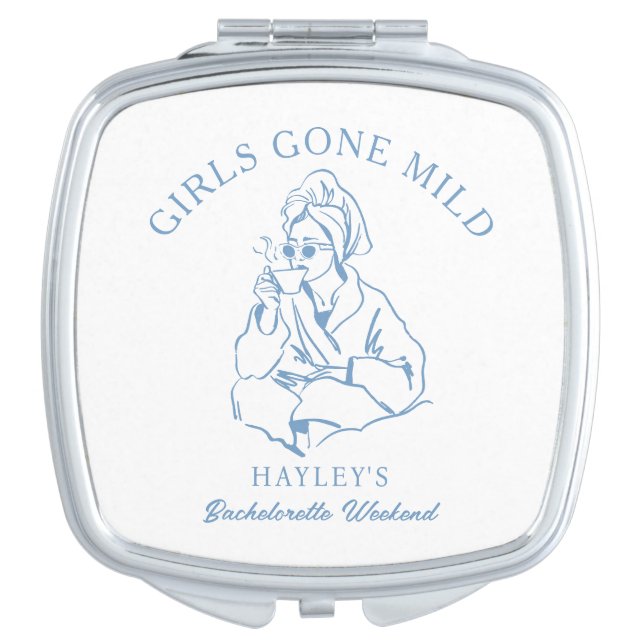 Girls Gone Mild Spa Bachelorette Party Compact Mirror (Front)