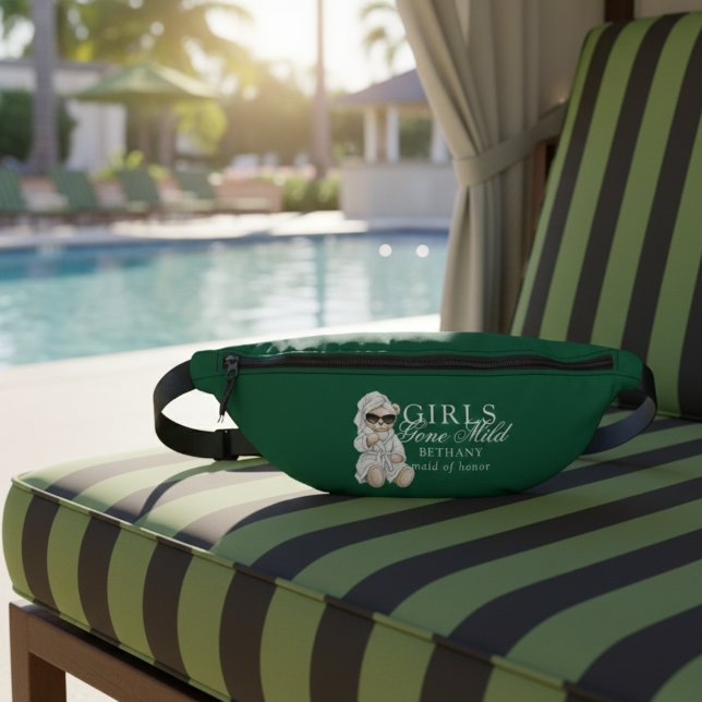 Girls Gone Mild Spa Bear Bachelorette Fanny Pack (Not every bachelorette party needs to be wild—and that’s exactly the vibe of Girls Gone Mild!)