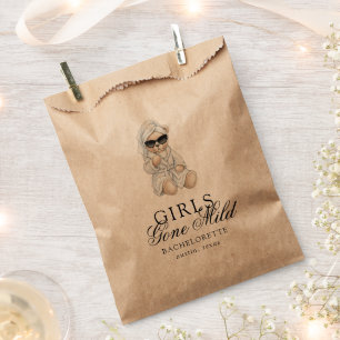 Girls Gone Mild Spa Bear Bachelorette Favor Bag
