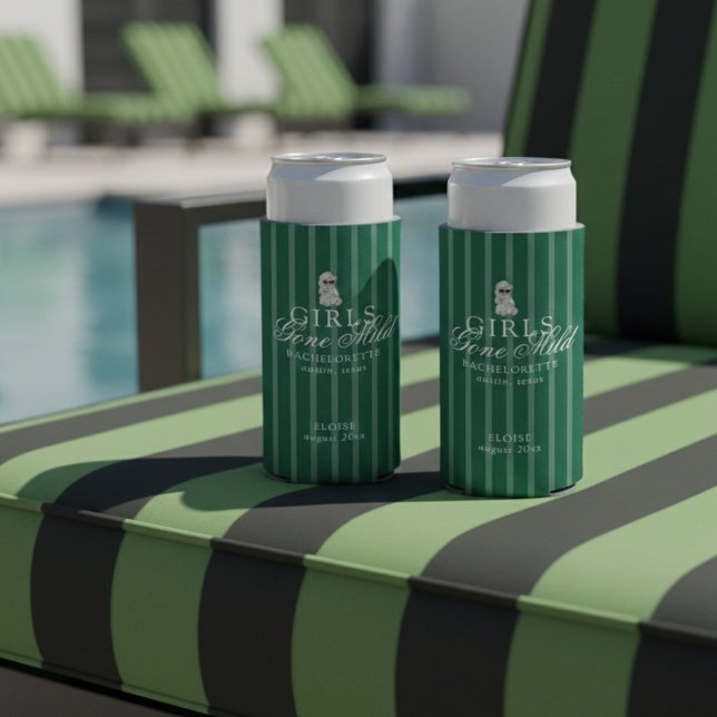 Girls Gone Mild Spa Bear Bachelorette Seltzer Can Cooler (Not every bachelorette party needs to be wild—and that’s exactly the vibe of Girls Gone Mild!)