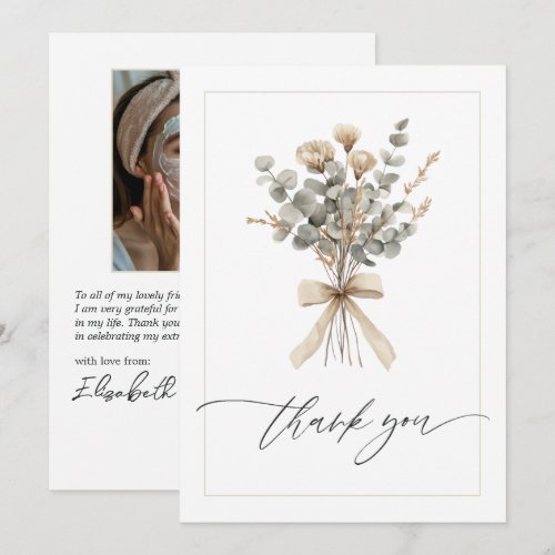 Girls Gone Mild Spa Bridal Shower Thank You Card