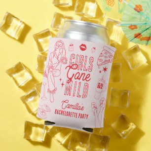 Girls Gone Mild Spa Pajama Bachelorette Party Can Cooler