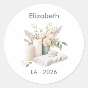 Girls Gone Mild Spa Party Favor Classic Round Sticker