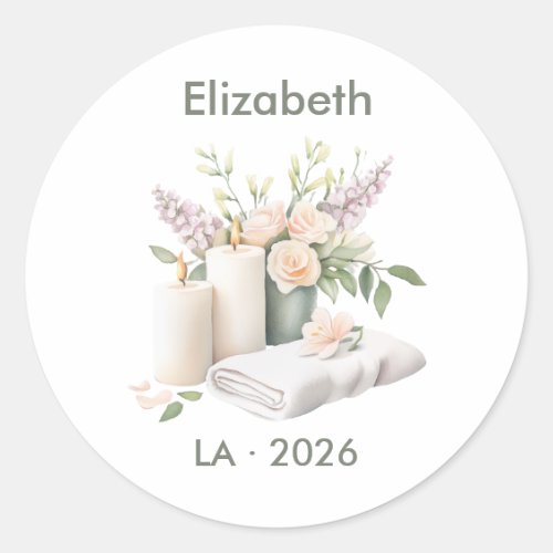 Girls Gone Mild Spa Party Favor Classic Round Sticker