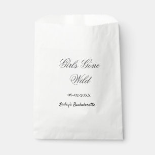 Girls Gone wild Bachelorette party name date bride Favor Bag