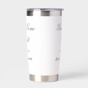 Girls Gone wild Bachelorette party name date bride Insulated Tumbler