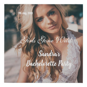 girls gone wild bachelorette party name photo whit faux canvas print
