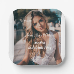 girls gone wild bachelorette party name photo whit paper plates