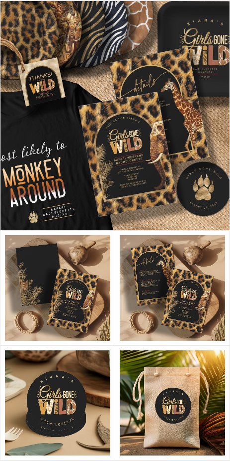 Girls Gone Wild Safari Bachelorette Party Supplies