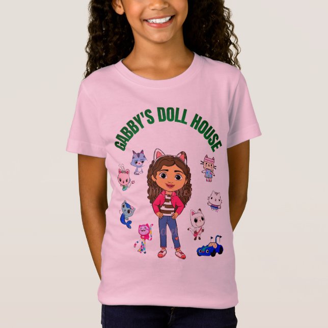 GIRL'S GRAPHIC GABBY'S DOLL HOUSE T-SHIRT (Front)
