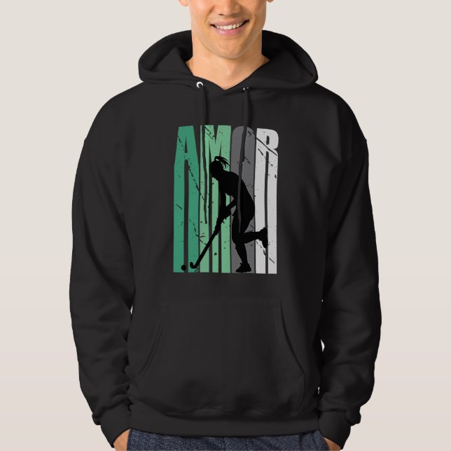 Girls Green Distressed Amor Loves Team Girl Inspir Hoodie (Front)
