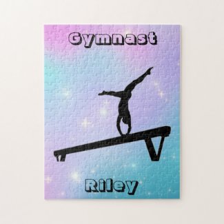 Girls Gymnast Gymnastics Balance Beam  