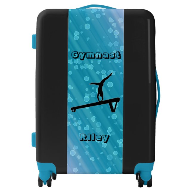 Girls Gymnast Gymnastics Personalized  Luggage (Front)