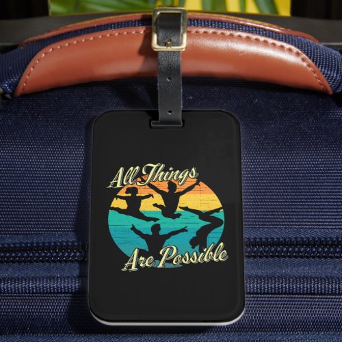 Girls Gymnastics _ All Things are Possible Luggage Tag