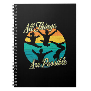 Girls Gymnastics - All Things are Possible Notebook