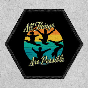Girls Gymnastics - All Things are Possible Patch