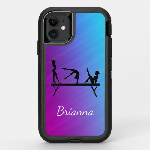 Girls Gymnastics Beam iPhone 11 Otterbox Case