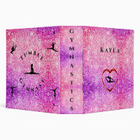 Girls Gymnastics Binder Personalized w/ Her Name