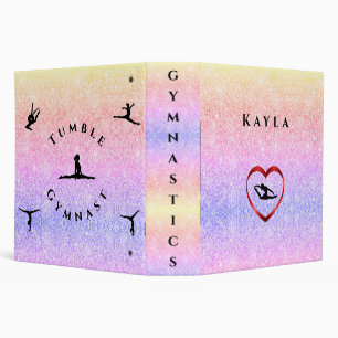 Girls Gymnastics Binder Personalized with Name