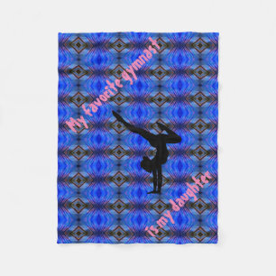 Girls Gymnastics Blanket - My Favorite Gymnast