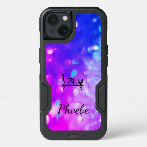 GIRLS GYMNASTICS CELL PHONE CASE _ ADD YOUR NAME