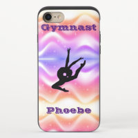 Girls Gymnastics design with Her Name!  iPhone 8/7 Slider Case