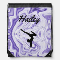 Girls Gymnastics Drawstring Bag