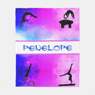 Girls Gymnastics Events Abstract Blanket