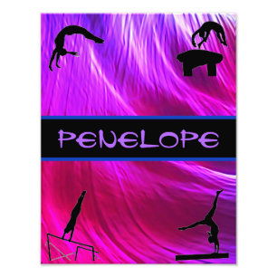 Girls Gymnastics Events Abstract Photo Print