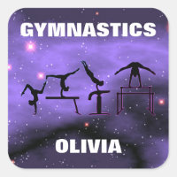 Girls Gymnastics Events Stickers