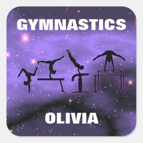 Girls Gymnastics Events Stickers