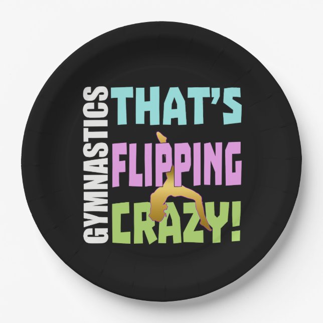 Girls Gymnastics - Flipping Crazy Paper Plates (Front)