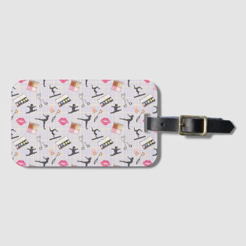 Girls Gymnastics _ Girly Makeup Luggage Tag